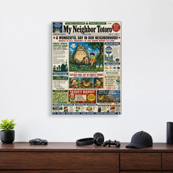 Anime Metal Poster Wall Decor - Forest Spirit - A - Image 4