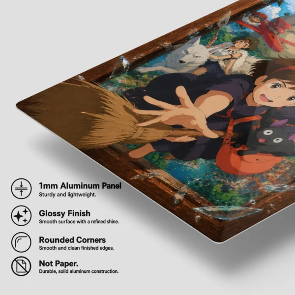 Anime Metal Poster Wall Decor - Ghibli - A - Image 6