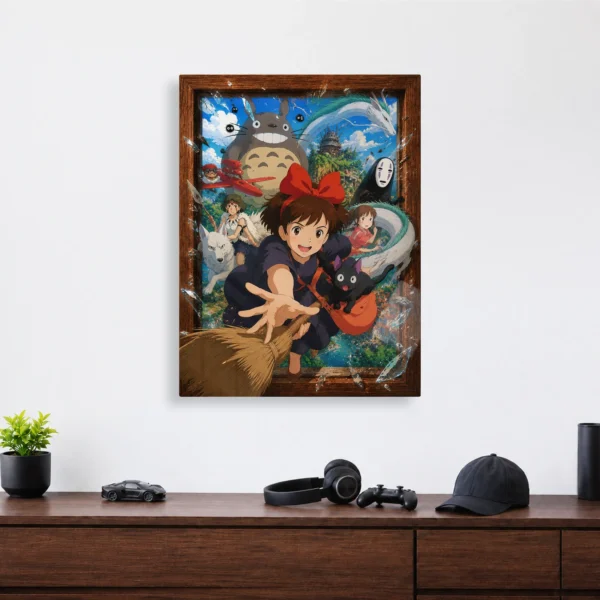 Anime Metal Poster Wall Decor - Ghibli - A - Image 4
