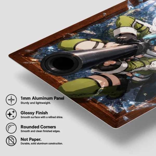 Anime Metal Poster Wall Decor - SAO - Sinon - Image 6