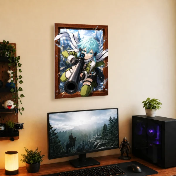 Anime Metal Poster Wall Decor - SAO - Sinon - Image 5