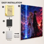 Anime Metal Poster Wall Decor - SAO - Image 2