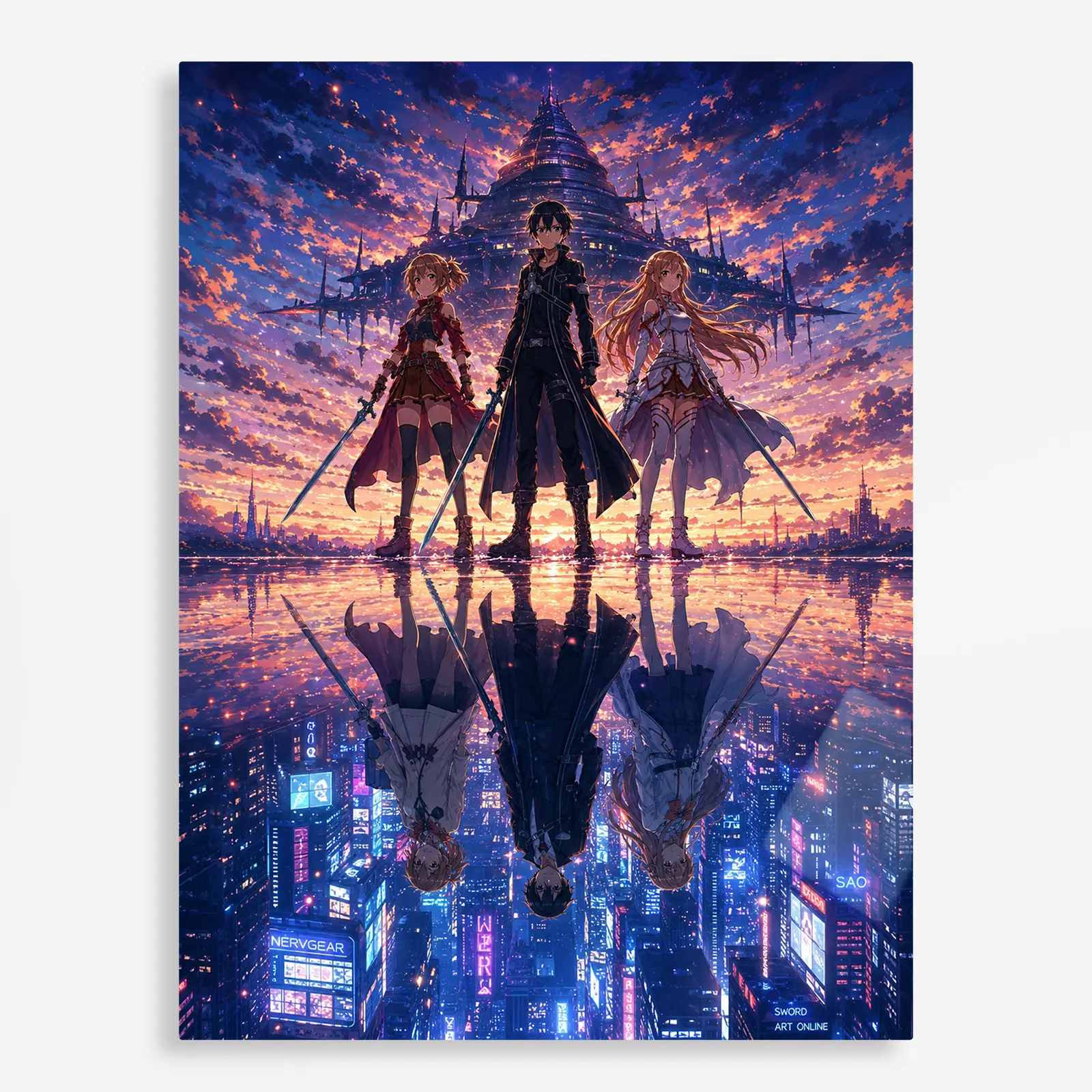 anime metal poster (409) s1 Anime Metal Poster Wall Decor - SAO - C - Image 1