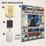 Anime Metal Poster Wall Decor - SAO - D - Image 2