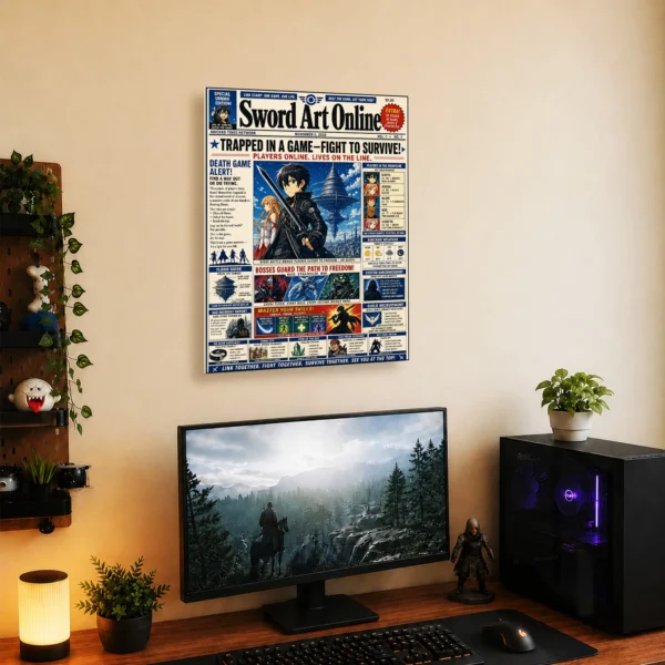 Anime Metal Poster Wall Decor - SAO - D - Image 5