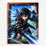 Anime Metal Poster Wall Decor - SAO - Kirito
