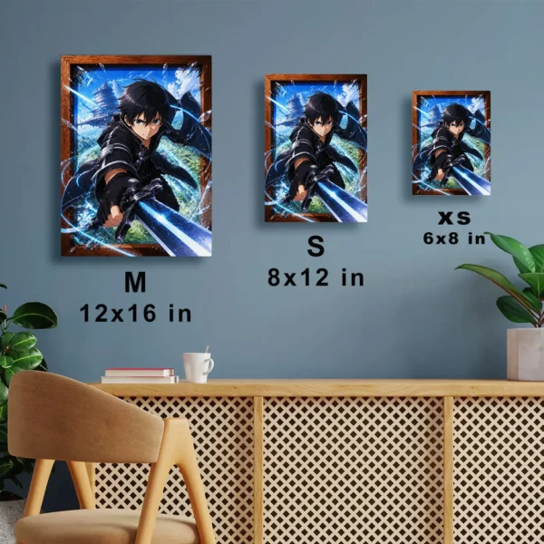 Anime Metal Poster Wall Decor - SAO - Kirito - Image 7