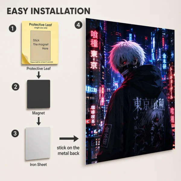 Anime Metal Poster Wall Decor - Tokyo - Image 2