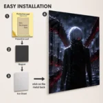 Anime Metal Poster Wall Decor - Tokyo - Ken Kaneki - A - Image 2