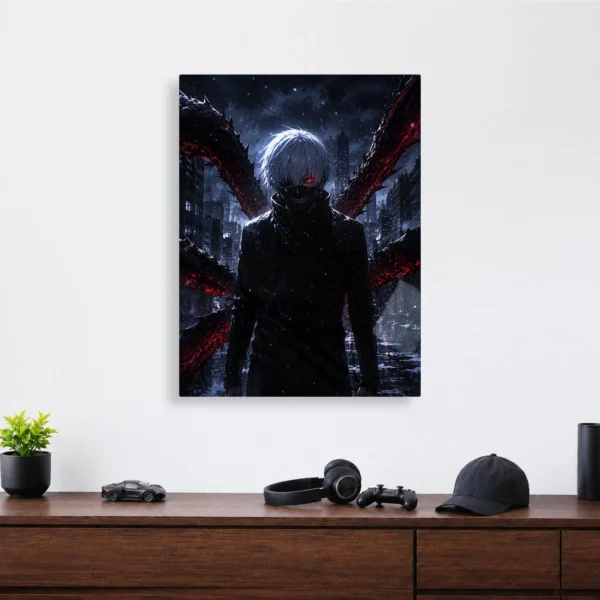 Anime Metal Poster Wall Decor - Tokyo - Ken Kaneki - A - Image 4