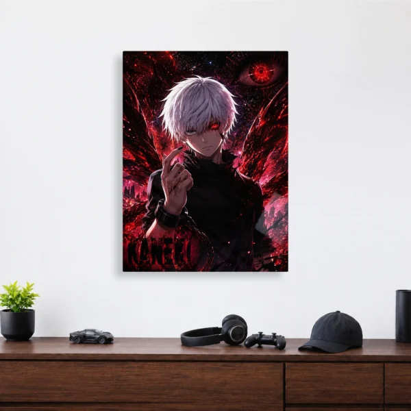 Anime Metal Poster Wall Decor - Tokyo - Ken Kaneki - B - Image 4