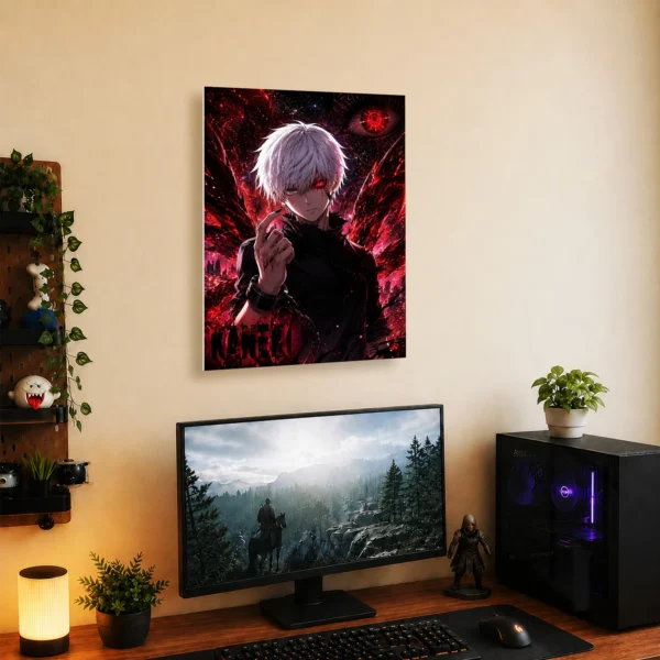 Anime Metal Poster Wall Decor - Tokyo - Ken Kaneki - B - Image 5