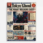 Anime Metal Poster Wall Decor - Tokyo - Ken Kaneki - C