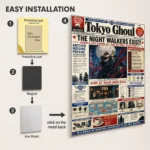 Anime Metal Poster Wall Decor - Tokyo - Ken Kaneki - C - Image 2