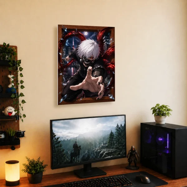 Anime Metal Poster Wall Decor - Tokyo - Ken Kaneki - D - Image 5