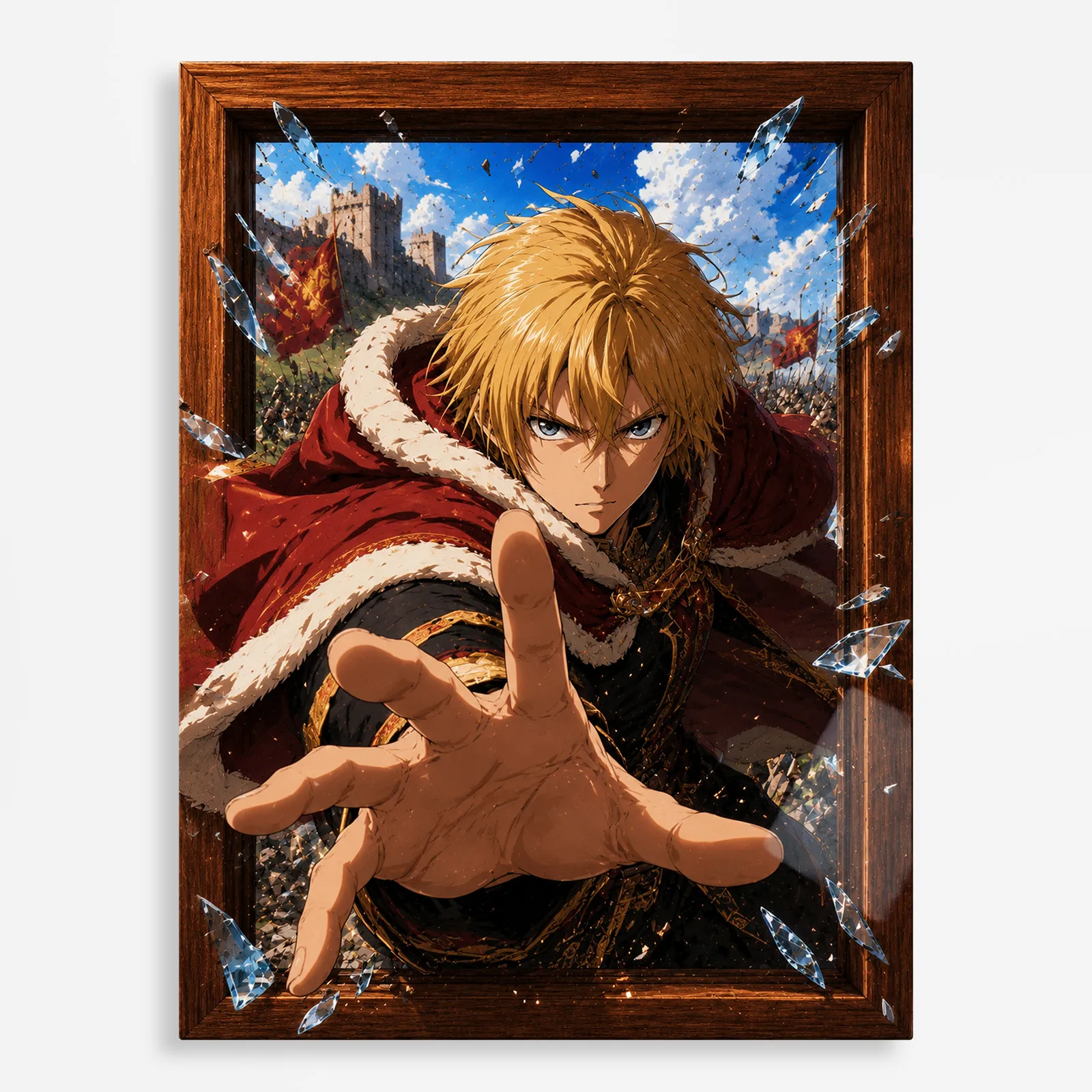 anime metal poster (419) s1 Anime Metal Poster Wall Decor - Vinland - Thorfinn - Image 1