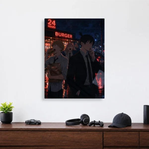 Anime Metal Poster Wall Decor - Chainsaw - B - Image 4
