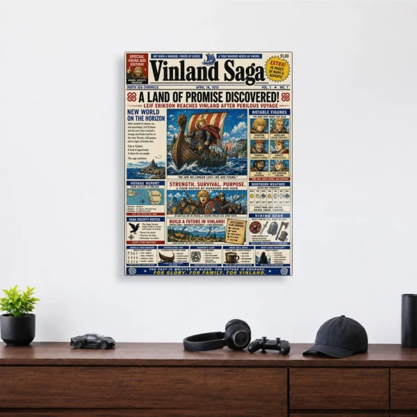 Anime Metal Poster Wall Decor - Vinland - Thorfinn - A - Image 4