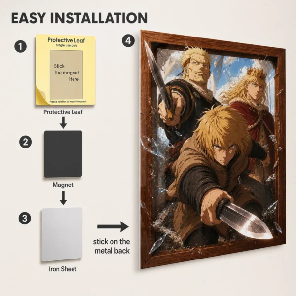 Anime Metal Poster Wall Decor - Vinland - Image 2