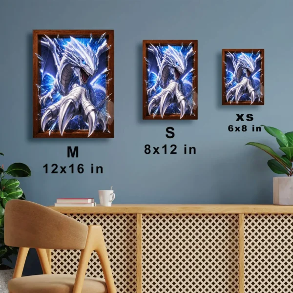 Anime Metal Poster Wall Decor - YGO Blue-Eyes White Dragon - Image 7