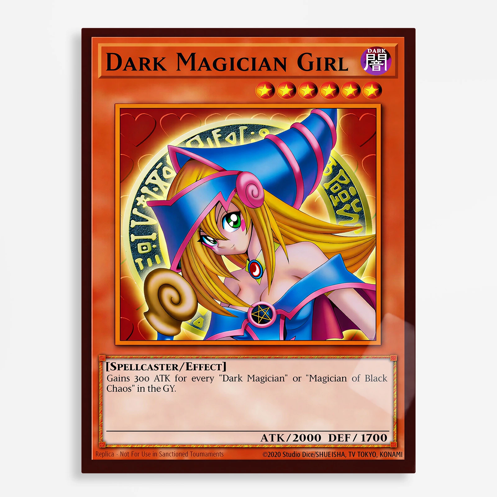 anime metal poster (427) s1 Anime Metal Poster Wall Decor - YGO Dark Magician Girl - Image 1