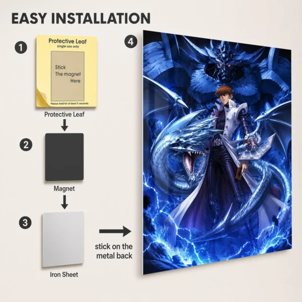 Anime Metal Poster Wall Decor - YGO - Image 2