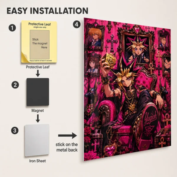 Anime Metal Poster Wall Decor - YGO - A - Image 2