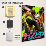 Anime Metal Poster Wall Decor - Chainsaw - C - Image 2