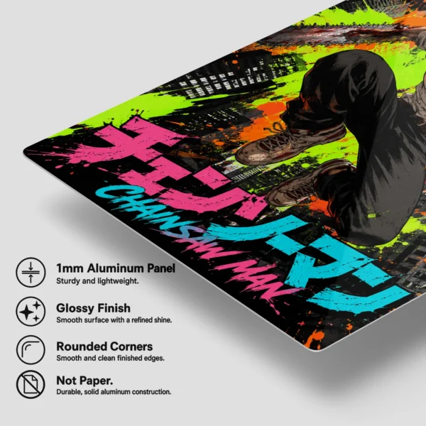 Anime Metal Poster Wall Decor - Chainsaw - C - Image 6
