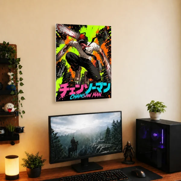 Anime Metal Poster Wall Decor - Chainsaw - C - Image 5