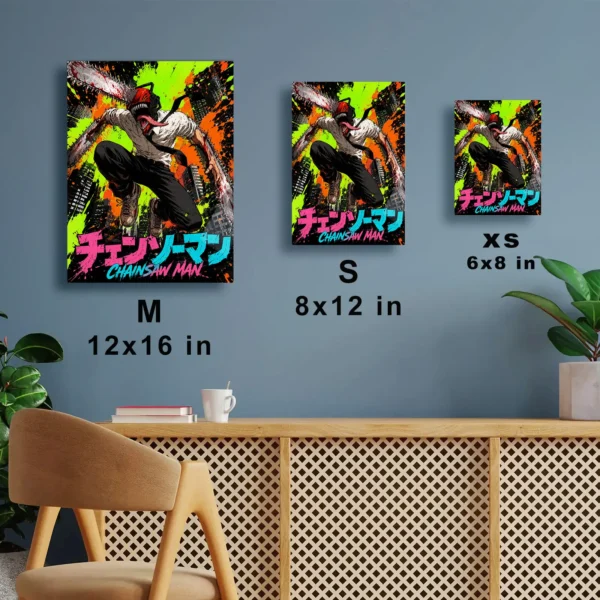 Anime Metal Poster Wall Decor - Chainsaw - C - Image 7