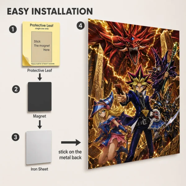 Anime Metal Poster Wall Decor - YGO - B - Image 2