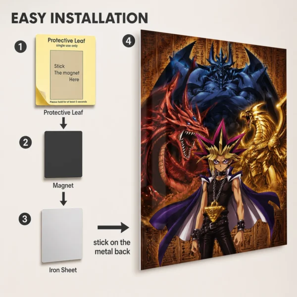 Anime Metal Poster Wall Decor - YGO - C - Image 2