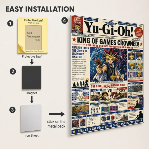 Anime Metal Poster Wall Decor - YGO - Yami Yugi - Image 2