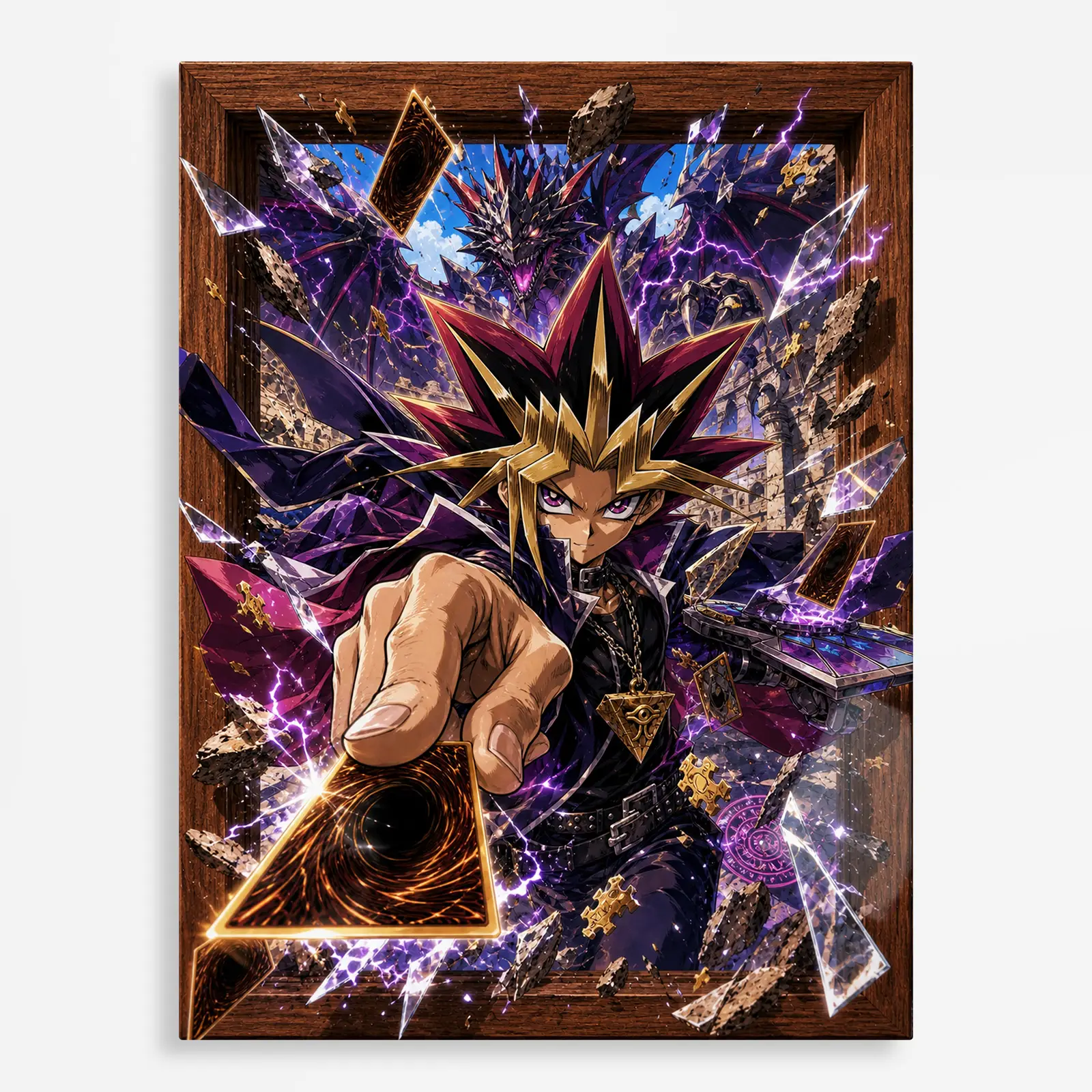 anime metal poster (434) s1 Anime Metal Poster Wall Decor - YGO - Yami Yugi - A - Image 1
