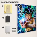 Anime Metal Poster Wall Decor - YYH - Yusuke Urameshi - Image 2
