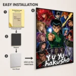 Anime Metal Poster Wall Decor - YYH - Image 2