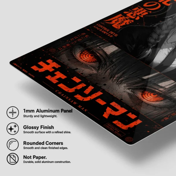 Anime Metal Poster Wall Decor - Chainsaw - D - Image 6