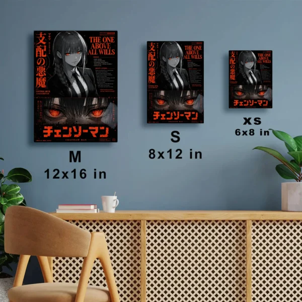 Anime Metal Poster Wall Decor - Chainsaw - D - Image 7