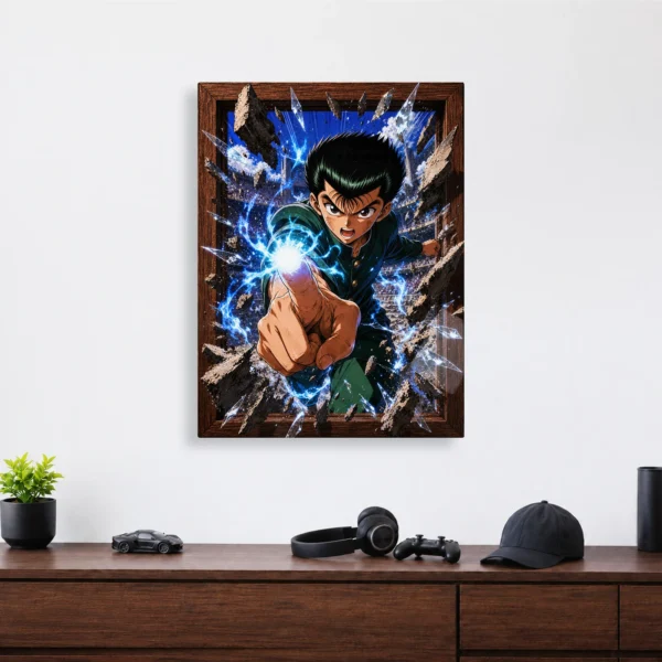 Anime Metal Poster Wall Decor - YYH - B - Image 4