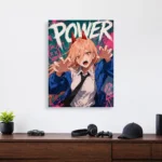 Anime Metal Poster Wall Decor - Chainsaw Power - A - Image 4