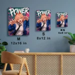 Anime Metal Poster Wall Decor - Chainsaw Power - A - Image 7