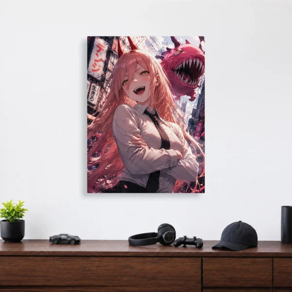 Anime Metal Poster Wall Decor - Chainsaw Power - B - Image 4