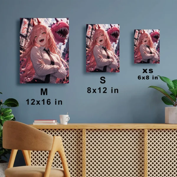 Anime Metal Poster Wall Decor - Chainsaw Power - B - Image 7