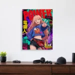 Anime Metal Poster Wall Decor - Chainsaw Power - C - Image 4
