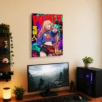 Anime Metal Poster Wall Decor - Chainsaw Power - C - Image 5