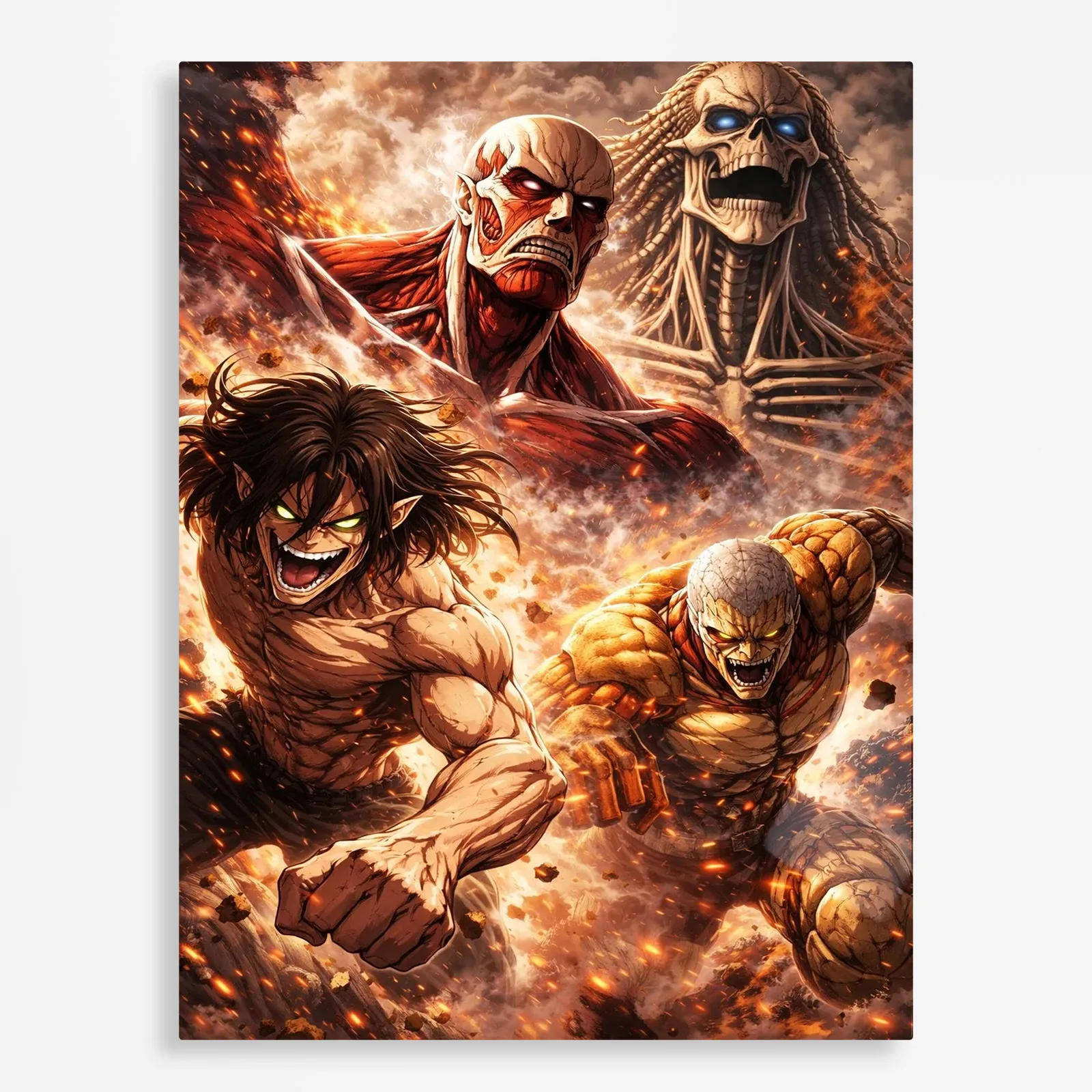 anime metal poster (5) s1 Anime Metal Poster Wall Decor - AOT - A - Image 1