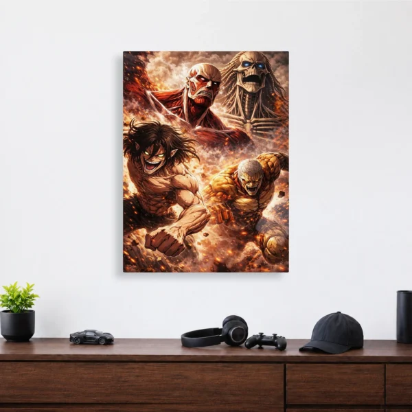Anime Metal Poster Wall Decor - AOT - A - Image 4