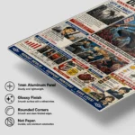 Anime Metal Poster Wall Decor - Chainsaw Newspaper - Image 6