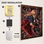 Anime Metal Poster Wall Decor - Chainsaw Power - D - Image 2